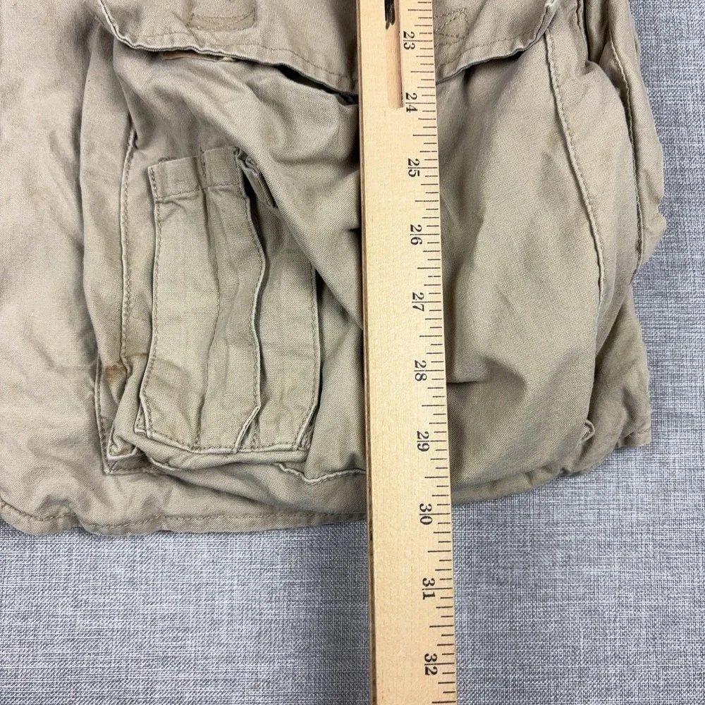 Vintage Banana Republic Vest Mens XL Beige Cotton Safari Fishing Outdoor 80s